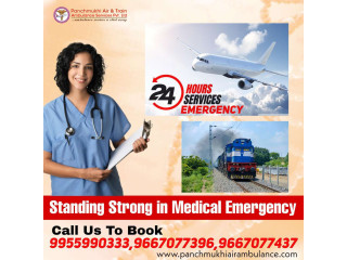 Take First-class Panchmukhi Air Ambulance Services in Gorakhpur for Patient Transfer