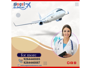 Book Finest Medical Support Angel Air Ambulance Service in Guwahati