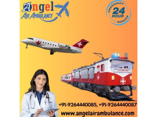 Hire Angel Air Ambulance Service in Ranchi with Modern Ventilator Setup