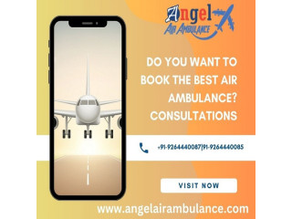 Book Outstanding Angel Air Ambulance Service in Kolkata at Budget-friendly