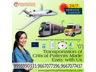 For Adequate Medical Care Take Panchmukhi Air Ambulance Services in Bhopal