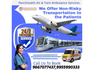 With Hi-tech Medical Assistance Hire Panchmukhi Air Ambulance Services in Varanasi